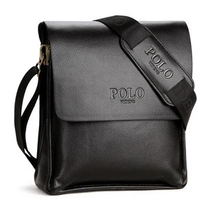 HOT Videng Polo high quality pu leather messenger bag for man