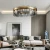 Import hotel wedding decorate living room bronze pendant ceiling home modern luxury glass chandelier hanging light from China