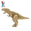 Household products animals crafts 3D cardboard tyrannosaurus