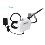 HS08AC-SK Mini  Airbrush Kit Compressor 12v Air Brush Gun Nail Art Tool Set Cake Car Spray  Body Painting Makeup