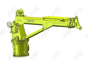 Hydraulic Telescopic Boom Marine Engine Crane Supplies