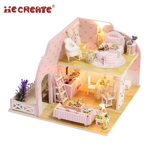 IIECREATE DIY Doll house Miniature wooden doll house furniture toys