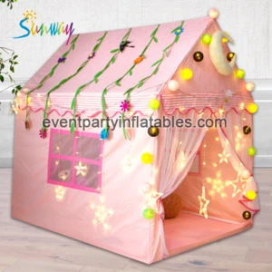 Indoor kids toy tent,children kids play teepee tent, princess kids play tent with carry bag