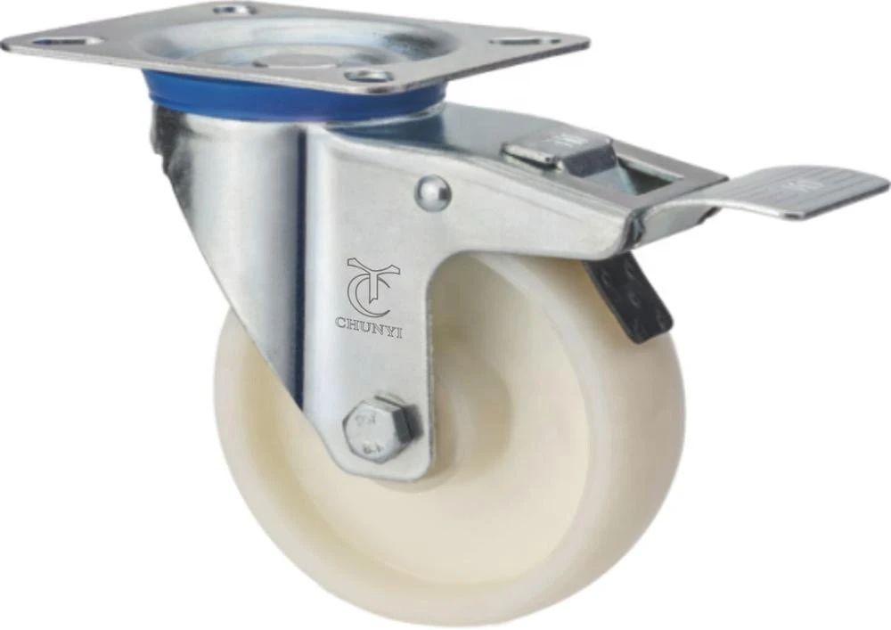 Industrial  Caster And Wheel . PP Material With Fixed
