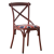 Import industrial upholstered metal dining chairs bistro stacking restaurant chair metal lounge chair from China