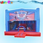 inflatable indoor firehouse bouncer castle/inflatable castle jumping/inflatable castle with slide