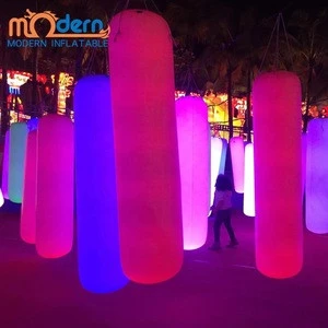 inflatable led lighting touch column LED Glowing Pillar for event Inflatable lighting Pillar inflatable hanging intrack tube