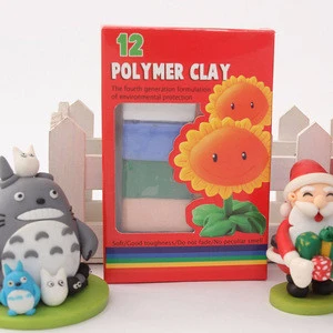 Interesting creative color soft polymer modeling clay clay, 12color playdough toys