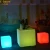 Import IP 68 remote control rgb color luminous cube chair/plastic beach loungers from China