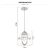 Import Iron Material One-Light Brushed Nickel Finish Mini Round Indoor Pendant Chandelier from China