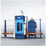 JFP1600 Automatic PLC glass marble frosting machine with 4 guns China manufacturer