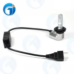 JG Auto Headlight 6000K Auto Lighting System Cooling Fan Import Auto Grade Led  Chip H7  Car Led Headlight Bulbs