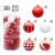 Import Jinmai Custom Christmas Balls 6CM 30PCS/SET Plastic Christmas Ball Tree Ornaments from China
