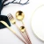 Import JK Flatware bulk wholesale wedding pink gold flatware cutlery set from China