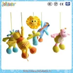 Jollybaby children musical bed bell, hanging plastic color baby bed bell music toy for baby