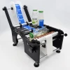Juice plastic bottle labeller small labeling machine manual packaging machine for round bottles