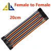 Jumper Wire Dupont Line 20CM Female to Female 40 Pins Dupont Cable Electrical Wires for ATMEGA328P