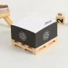 JUNWEI Customized Square wooden pallet office mini paper Memo cubes promotional sticky notes memo blocks