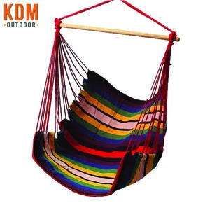 KDM Swing Hanging Chair  - Best 2020 Hammock Chair  - High Quality Cotton &amp; Polyester Fabric - KDMCH0001