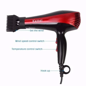 Kemei high power home professional negative ion protection power generation hair dryer