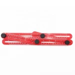 Kingstar wholesale adjustable plastic wood folding ruler inches angle measuring tools