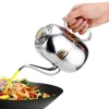 kitchen accessories Stainless Steel  oil juice kettle condiment bottles for domestic use Small pot of oil water vinegar