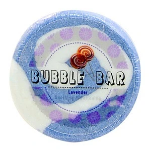 Korea Top Sale Lavender Scent Hemp Oil Fizzy Bath Bombs Gift Set With Rich Foam Skin Care Soap Called Bubble Bar