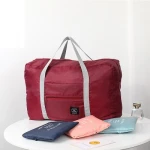 Large-capacity folding one-shoulder portable boarding bag storage bag can be set with trolley outdoor travel bag luggage storage