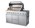 large heavy duty commercial lamb roasted whole pig spit roaster gas charcoal bbq grill rotisseries