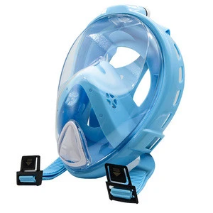 Leak Proof Silicone Full Face  Diving Snorkel  Mask Set
