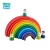 Import Learning Game Family Creative Wooden Rainbow Montessori Early Education Kids Stacker Brick Building Blocks from China