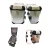 Import left+right case black motorcycle box aluminum panniers for BMW R1200GS 1250 GS from China