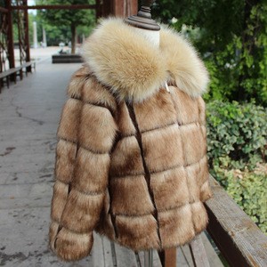 Leopard grain imitation fur clothes coat for BOY