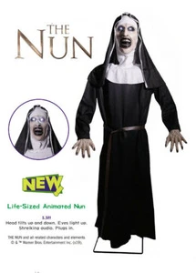 Life Size Nun Animated Halloween Prop-- toy collection decoration play and talking display