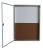 Import lockable custom size cork pin board with acrylic door from China