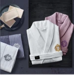 long mature luxury cloth women s jacquard chenille bathrobe