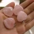 Import Loose gemstone Rose quartz heart quartz rough from China