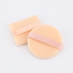 Low MOQ Daily Beauty Use Personalized Flocking Microfiber Powder Puff Makeup Powder Puff