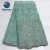 Import Luxury Big french Lace beaded embroidery bridal fabrics Heavy Mint green For Wedding Party FL2594 from China