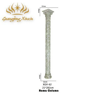 Luxury Classic European Style Handcrafted Column Directly PU marble pillar for home decoration