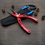 LYQ-1001 Aviation al-w alloy scissor fishing line cutters hook Remover multifunctional fishing plier