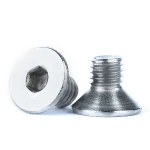 M2*12 Metric Thread Flat Countersunk Head Hex Socket TI Screw Bolt  DIN7991