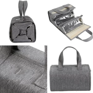 Make Up Cosmetic Bag Case Women Makeup Bag Hanging Toiletries Travel Kit Jewelry Organizer Fold Cosmetic Case