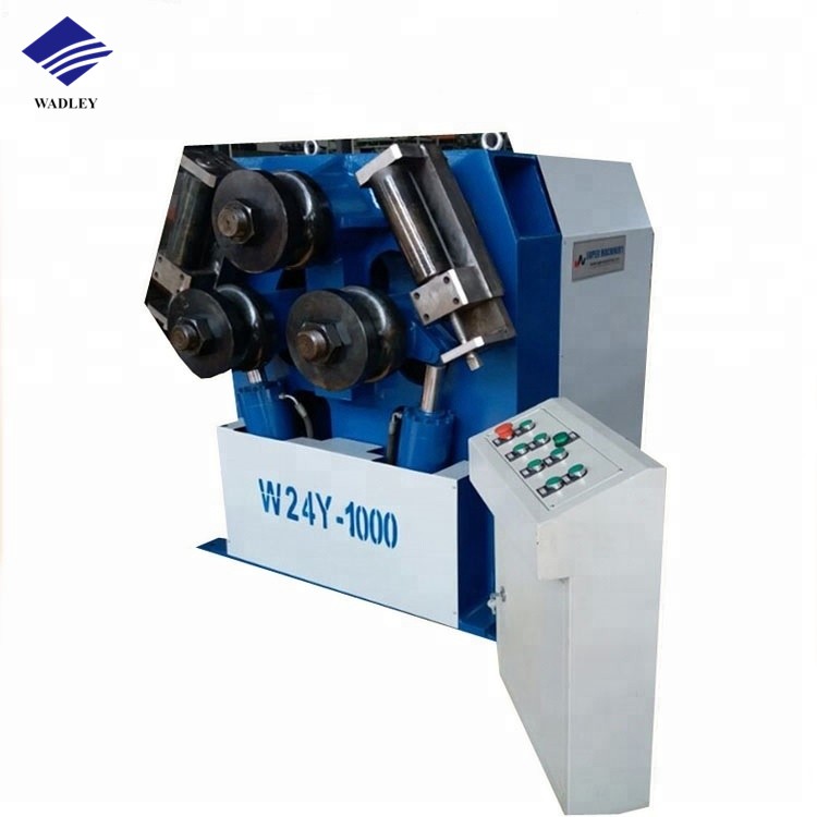 Manual Automation Hydraulic Section Iron Profile Tube Bender Rolling Bending Machines W24S-6