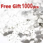 Manual Plastic & Metal Bottom DIY Pin Badge Maker Button Making Machine With Different Size
