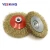 Import Manufacturer made industrial polishing rust removal basin curved copper wiring wheel brush small wire wheels brush from China