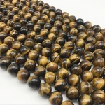 Manufacturer Wholesale 14mm Natural Stone Brown Tiger Eye High Quality Loose Stones