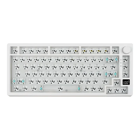 MATHEW TECH MK75 Pro Keyboard Mechanical Kit 75% RGB Hotswap Bluetooth 3Mode 2.4G /Wired with Display Ergonomics Keyboards