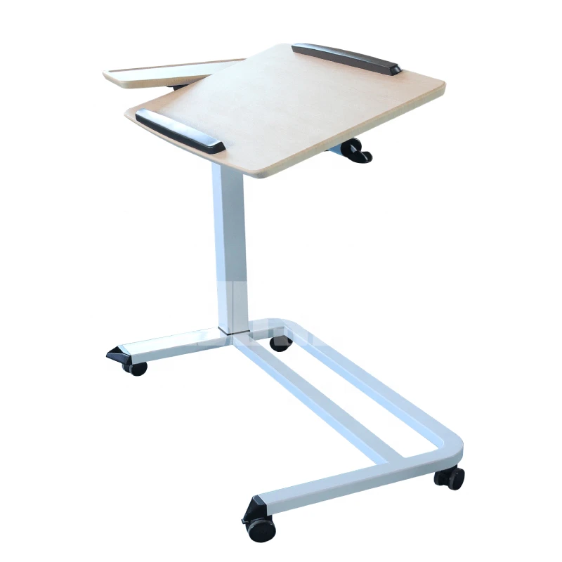 Medical Table Height Adjustable Gas Lift Desk Sit Stand Desk Hospital Furniture