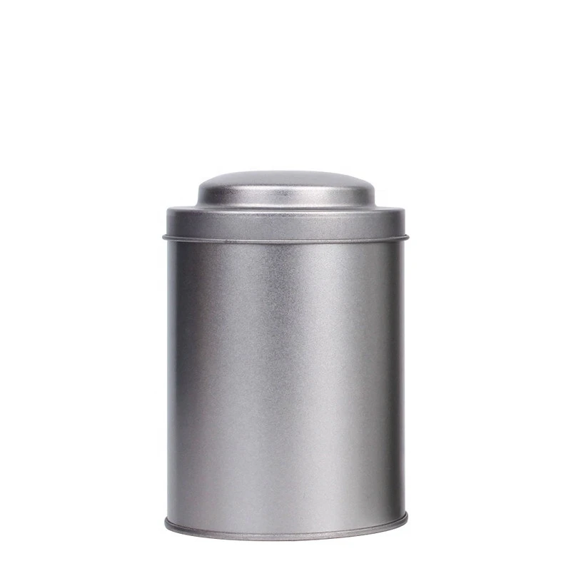 medium silver gold tea canister tea caddy tinplate  tea tools